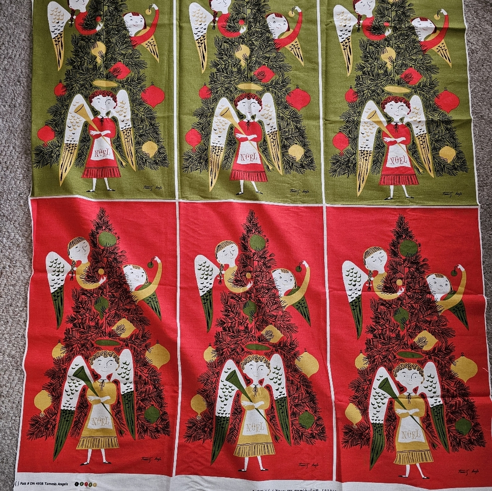Tammis Keefe CHRISTMAS angels Fabric